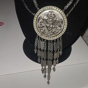 Vintage 1960 Silver Golddette Lady Medallion. Beautiful Unique. Rare.